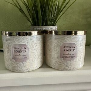 Bath & Body Works White Candle Holder Accents
